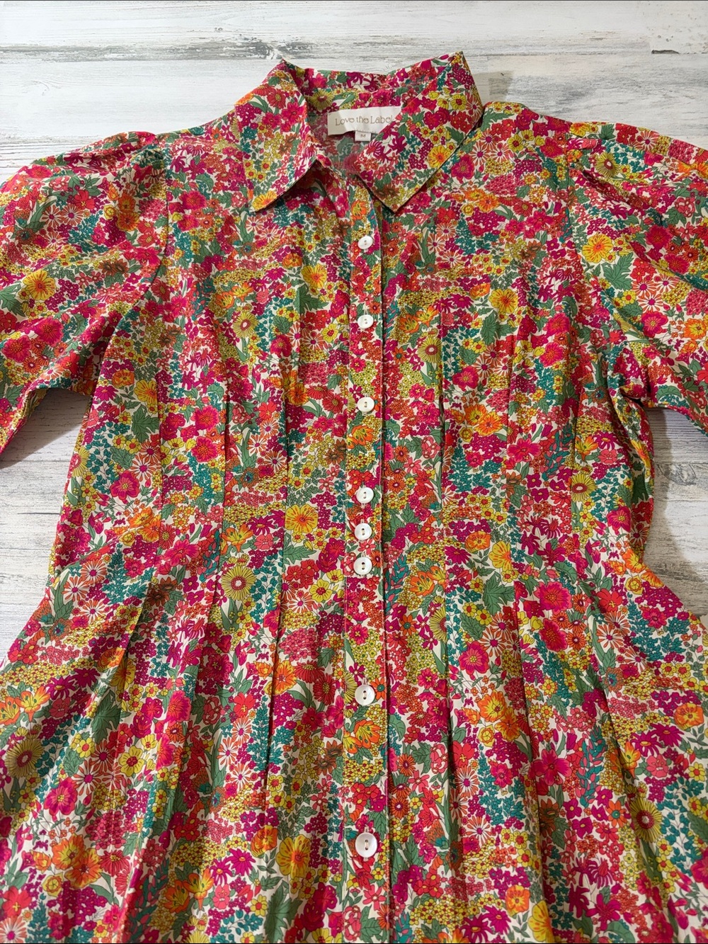 Love the Label Marta Mini Dress in Margaret Annie Liberty Print Size M - Picture 7 of 13